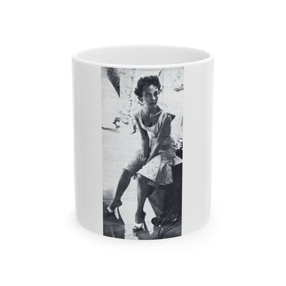 Dorothy Dandridge #97 - Photo on Page 94 cropped from Pageant Digest Mag. June '55 (Vintage Female Icon) White Coffee Mug-11oz-Go Mug Yourself