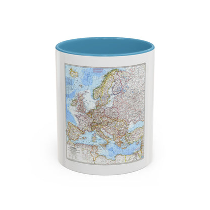 Europe (1969) (Map) Accent Coffee Mug