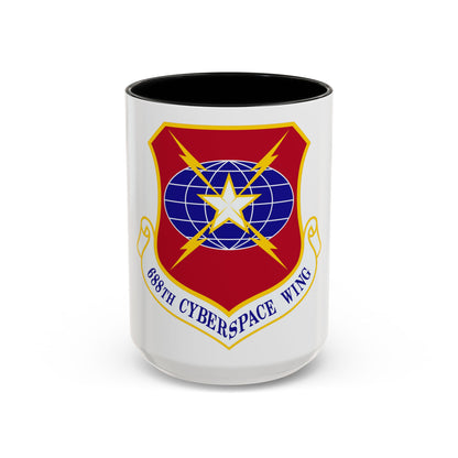 688 Cyberspace Wing ACC (U.S. Air Force) Accent Coffee Mug