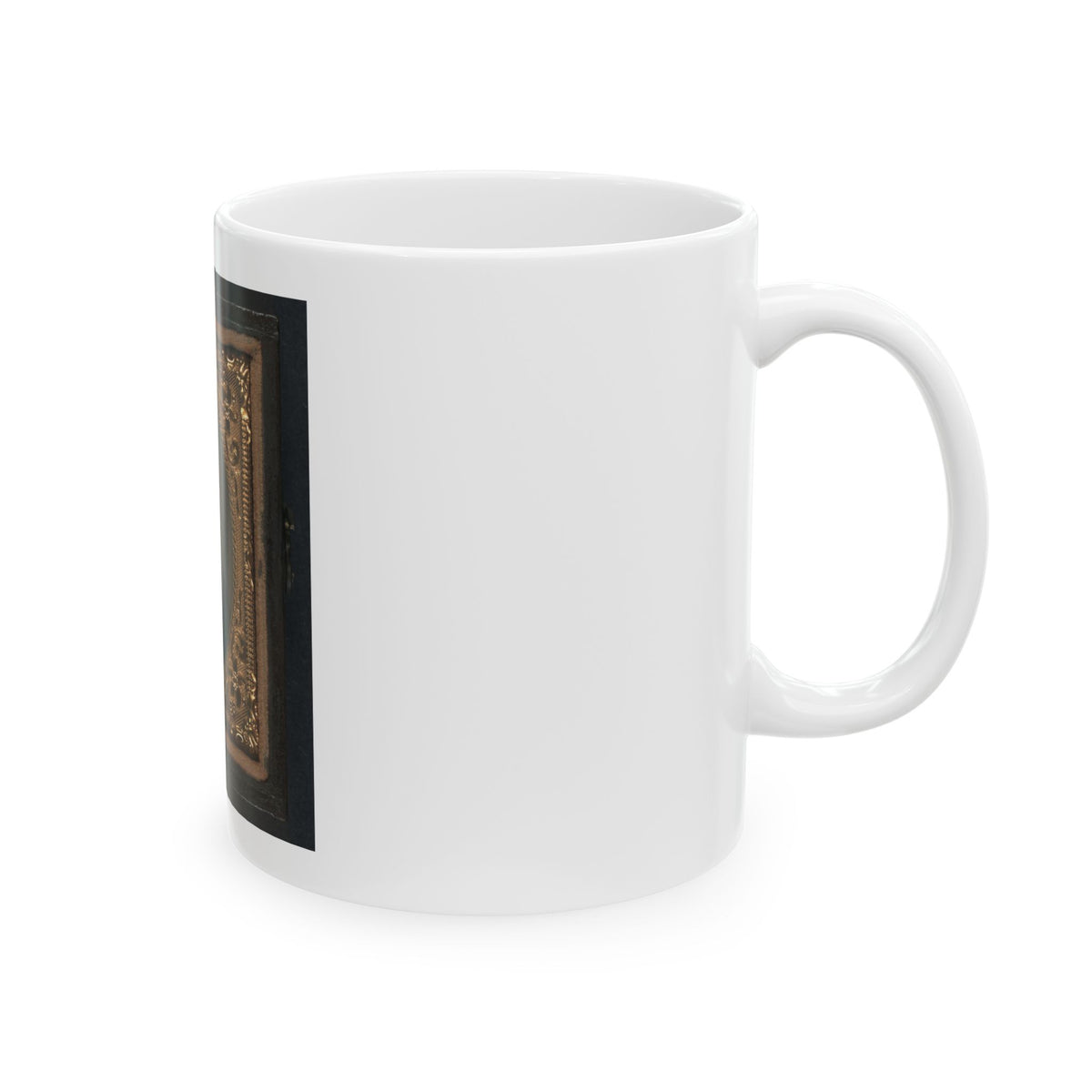 Unidentified Soldier In Union Uniform With 6th Corps Of The Army Of The Potomac Badge (U.S. Civil War) White Coffee Mug