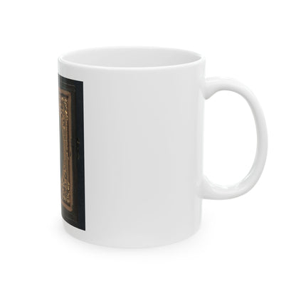 Unidentified Soldier In Union Uniform With 6th Corps Of The Army Of The Potomac Badge (U.S. Civil War) White Coffee Mug