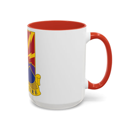 593rd Field Artillery Battalion (U.S. Army) Accent Coffee Mug