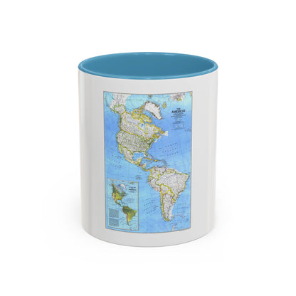 Americas, The (1979) (Map) Accent Coffee Mug