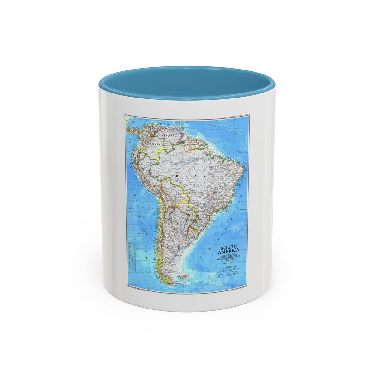 South America (1992) (Map) Accent Coffee Mug