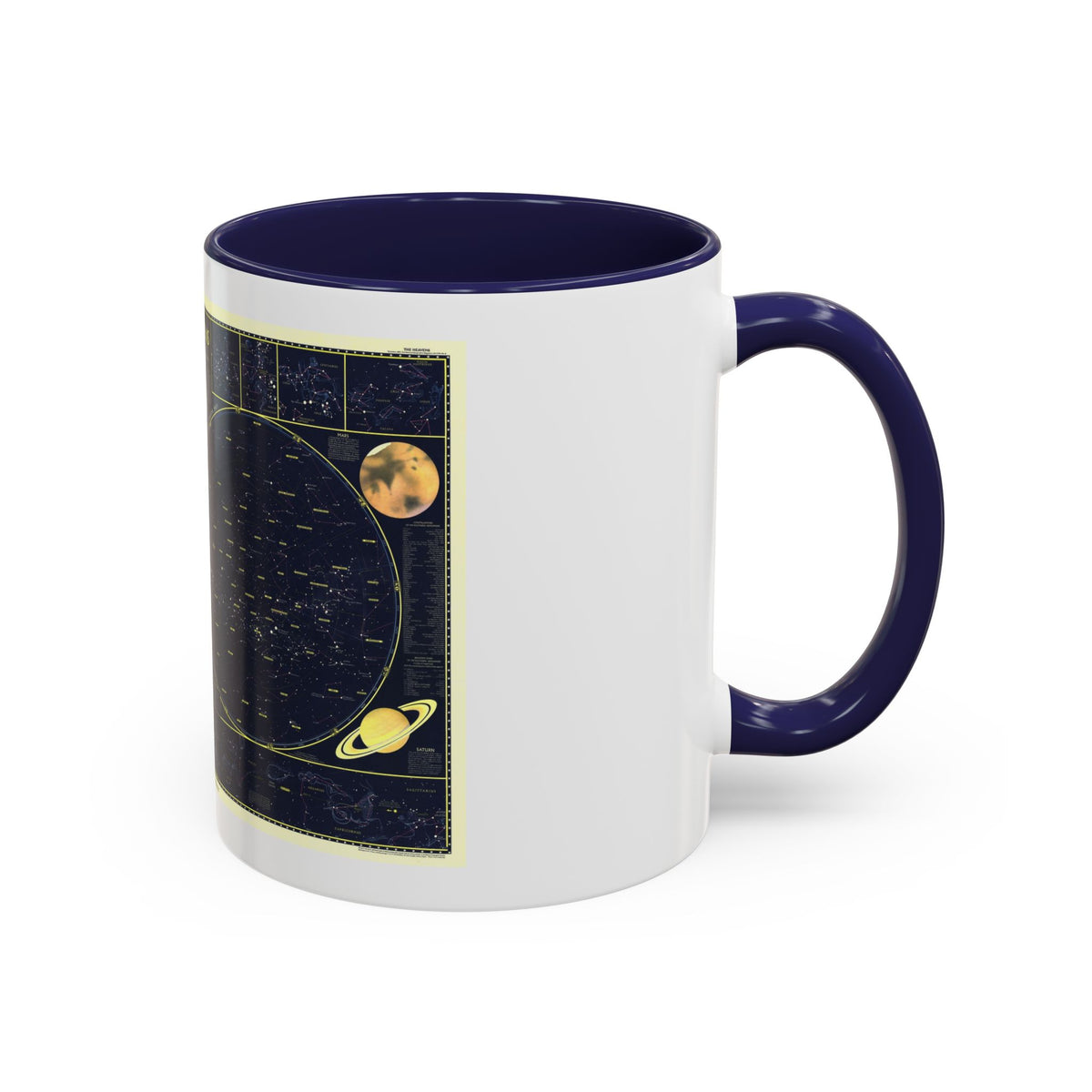 Heavens, The 1 (1957) (Map) Accent Coffee Mug