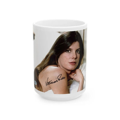 Katharine Ross #80 (Vintage Female Icon) White Coffee Mug-15oz-Go Mug Yourself