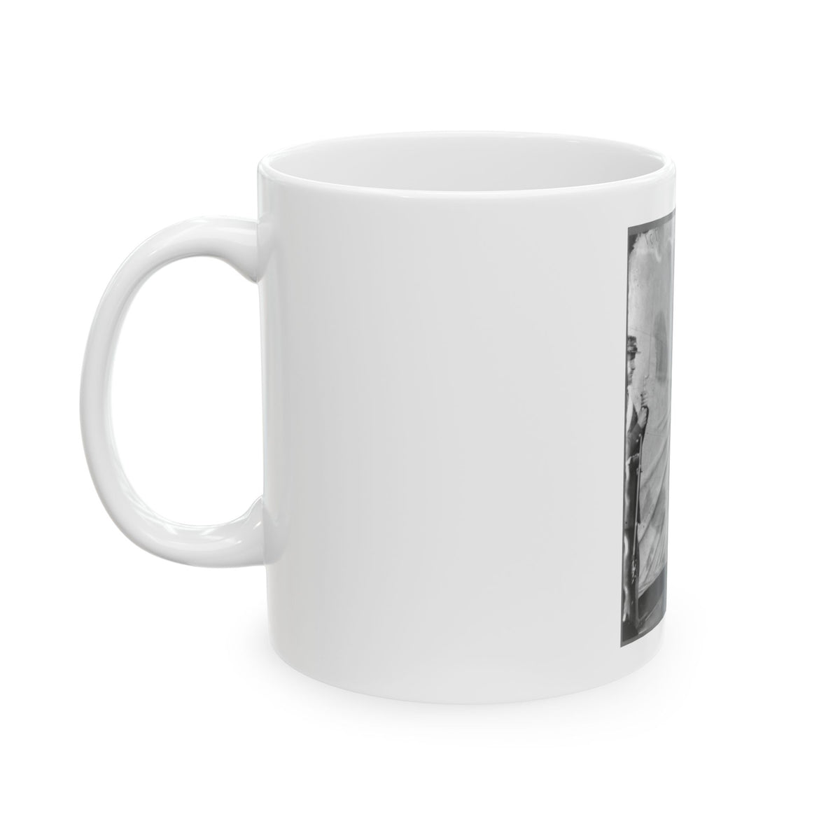 Lewis Payne, Lincoln Conspirator, Full-Length Portrait, Standing In Front Of Tent, Facing Right (U.S. Civil War) White Coffee Mug