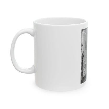 Lewis Payne, Lincoln Conspirator, Full-Length Portrait, Standing In Front Of Tent, Facing Right (U.S. Civil War) White Coffee Mug