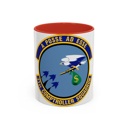 71st Comptroller Squadron (U.S. Air Force) Accent Coffee Mug