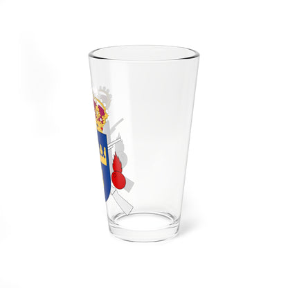 Livgrenadjärregementet vapen (Sweden) (Coat of Arms) Pint Glass 16oz