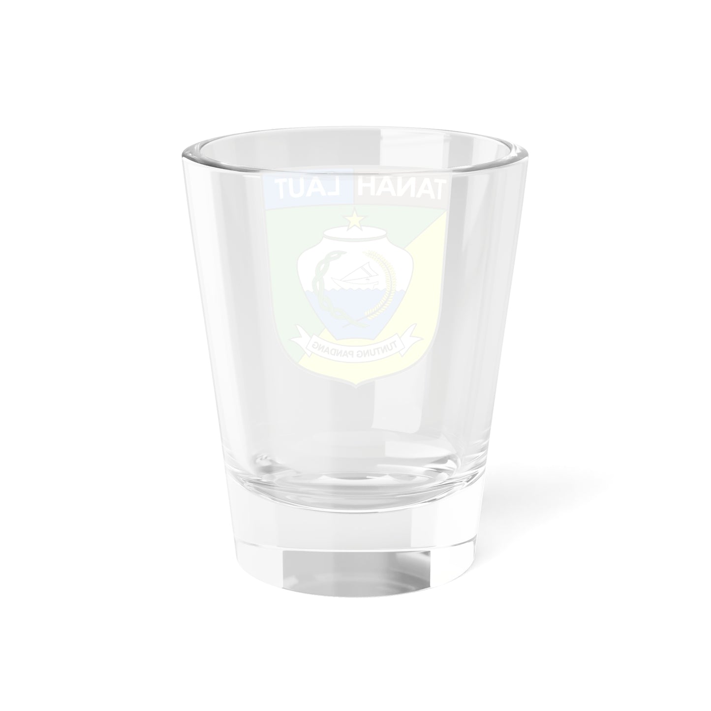 Lambang Kabupaten Tanah Laut (Indonesia) (Coat of Arms) Shot Glass 1.5oz