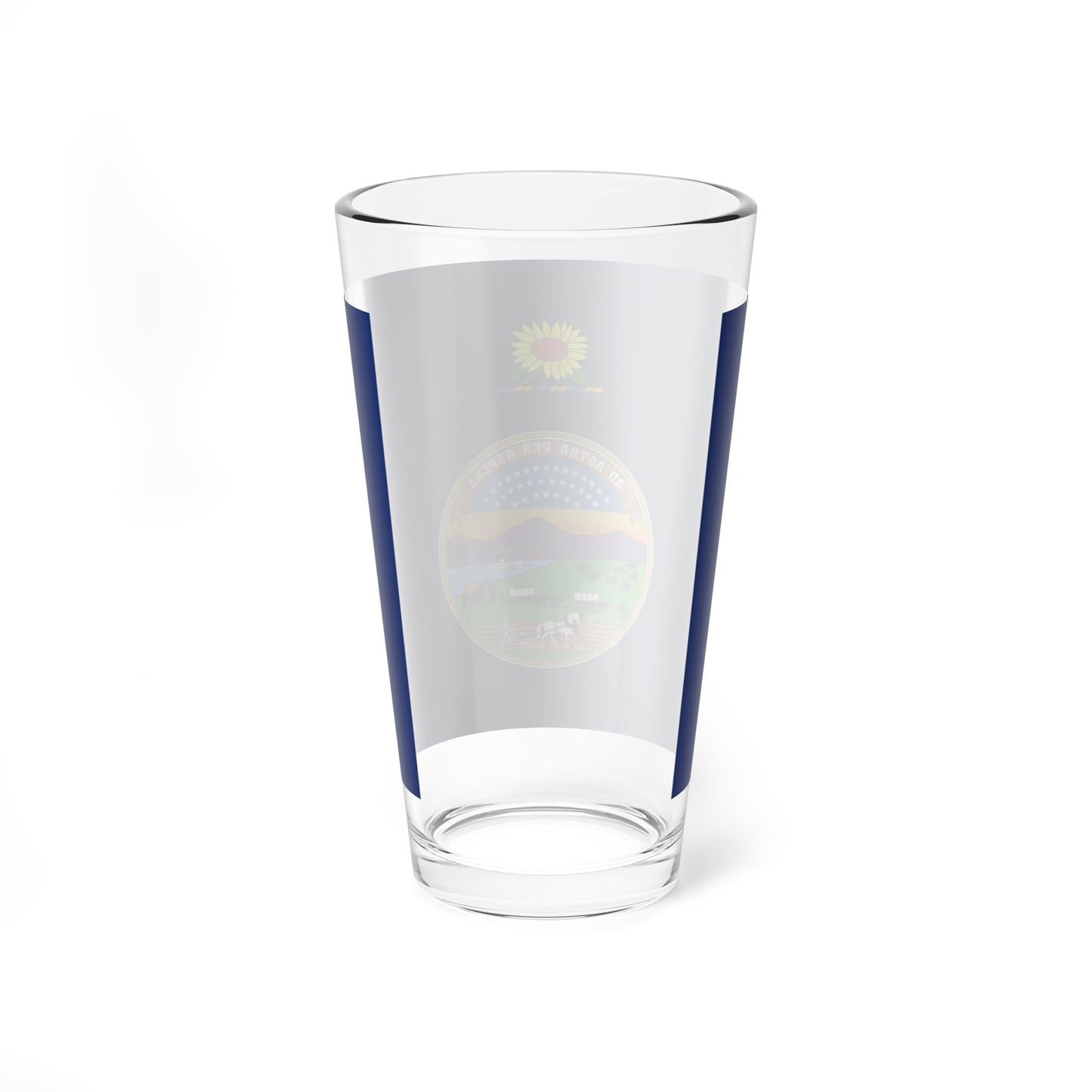 Flag of Kansas 1927-1961 (United States) Pint Glass 16oz