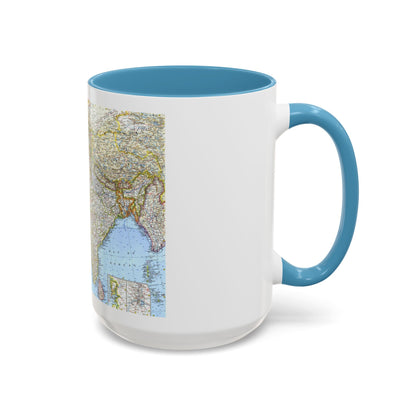 Asia - Southwest (1963) (Map) Accent Coffee Mug
