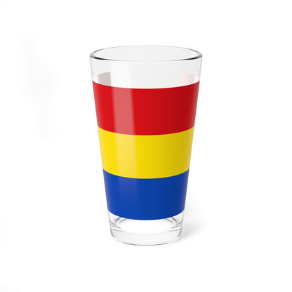 Flag red yellow blue 5x3 (Germany) Pint Glass 16oz
