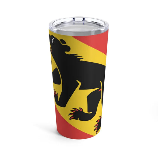 Flag of Canton of Bern Switzerland - Tumbler 20oz-20oz-Go Mug Yourself