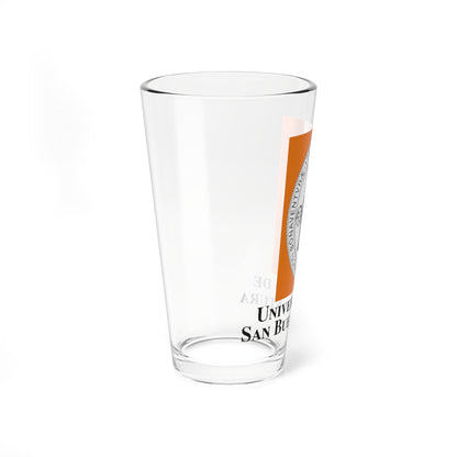 USB Logo (Colombia) (Coat of Arms) Pint Glass 16oz