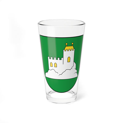Coat of Arms of Vršatské Podhradie (Slovakia) (Coat of Arms) Pint Glass 16oz