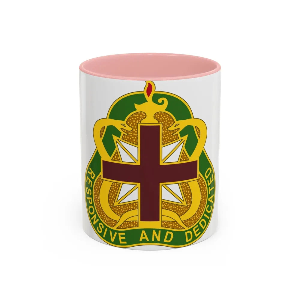 Medical Command 3 (U.S. Army) Accent Coffee Mug-11oz-Pink-Go Mug Yourself