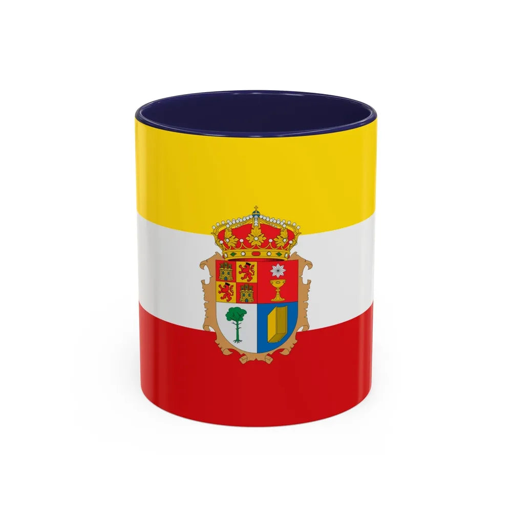 Flag of Cuenca Spain - Accent Coffee Mug-11oz-Navy-Go Mug Yourself