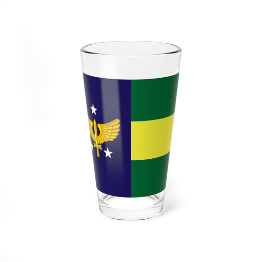 Rank flag of Major-brigadeiro of Brazilian Air Force (Brazil) Pint Glass 16oz