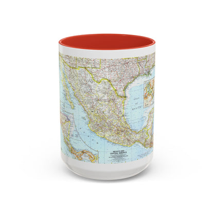 Central America - Mexico (1961) (Map) Accent Coffee Mug