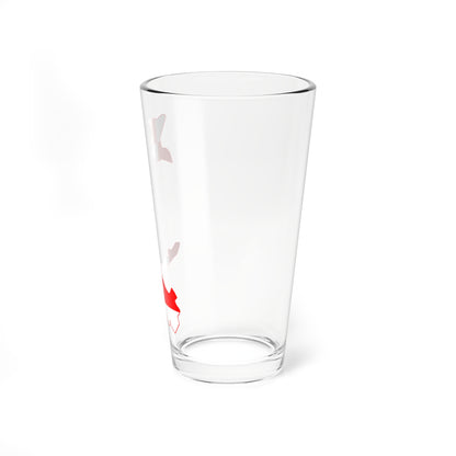 Flag map of Bremen (Germany) Pint Glass 16oz