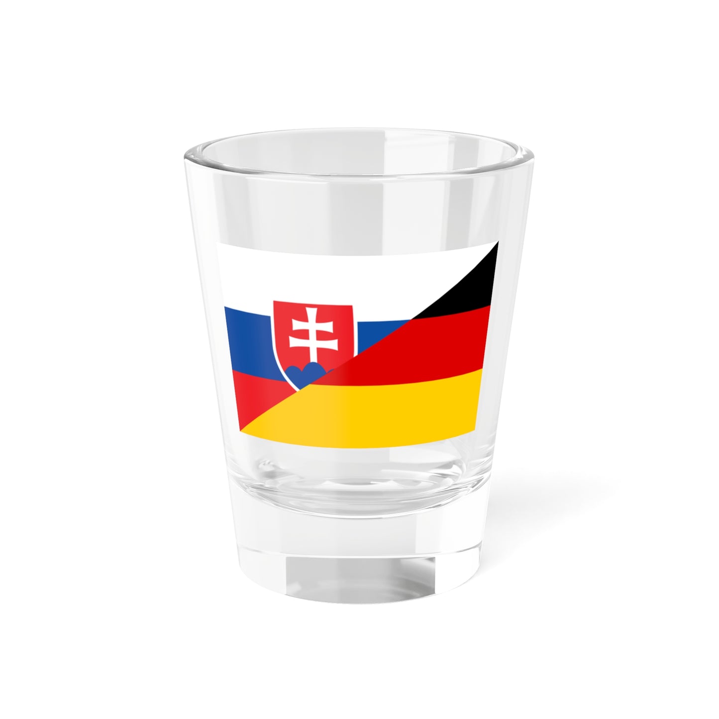 Flag of Slovakia and Germany (Germany) Shot Glass 1.5oz
