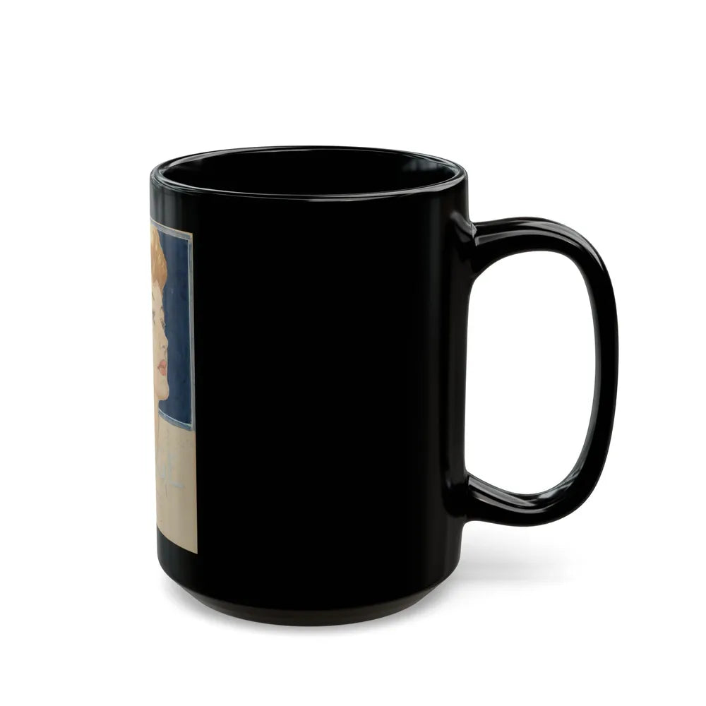 Blonde, College magazine cover study - Black Coffee Mug-Go Mug Yourself