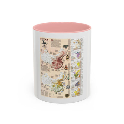 China 2 (1991) (Map) Accent Coffee Mug