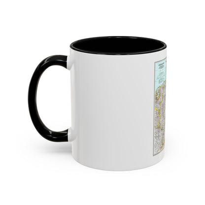 Germany (1991) (Map) Accent Coffee Mug