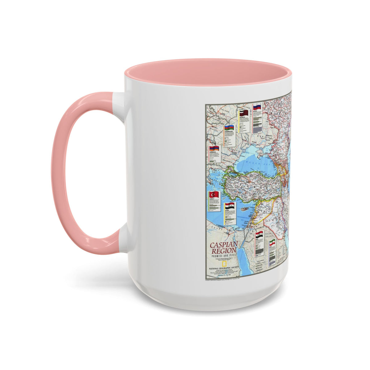 Caspian Region- Promise and Peril (1999) (Map) Accent Coffee Mug