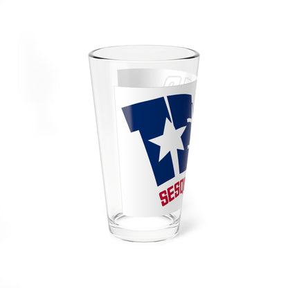 Texas Sesquicentennial Flag (United States) Pint Glass 16oz