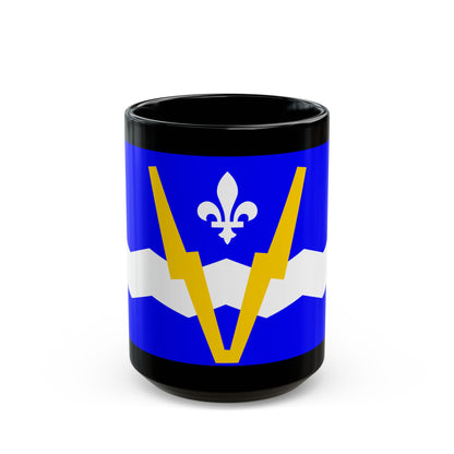 Flag of Shawinigan 1951 to 2009 Canada - Black Coffee Mug-15oz-Go Mug Yourself