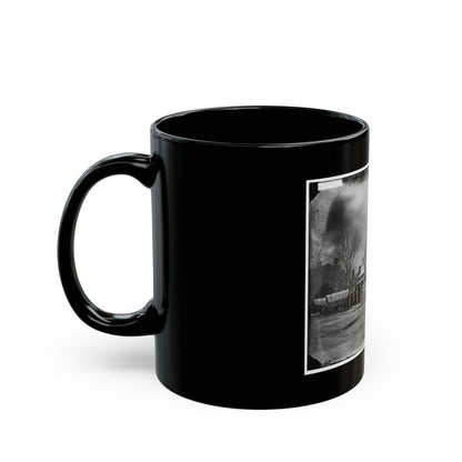 Washington, D.C. Staff, Buildings, And Wagons Of The Medical Department (U.S. Civil War) Black Coffee Mug