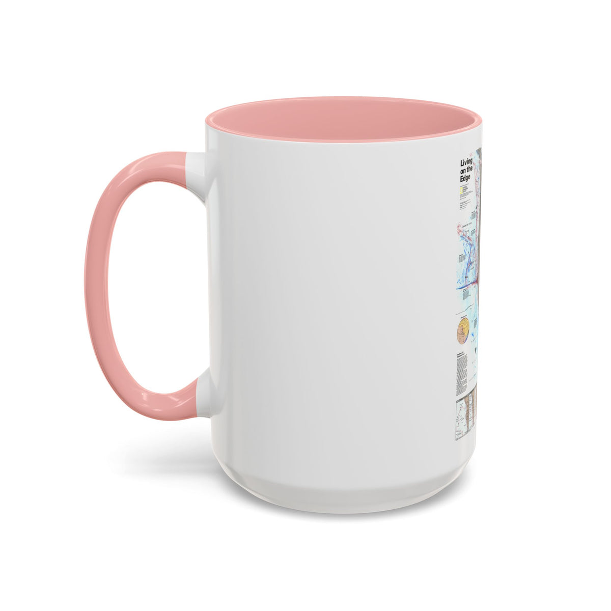 North Amerca - Living on the Edge (1995) (Map) Accent Coffee Mug