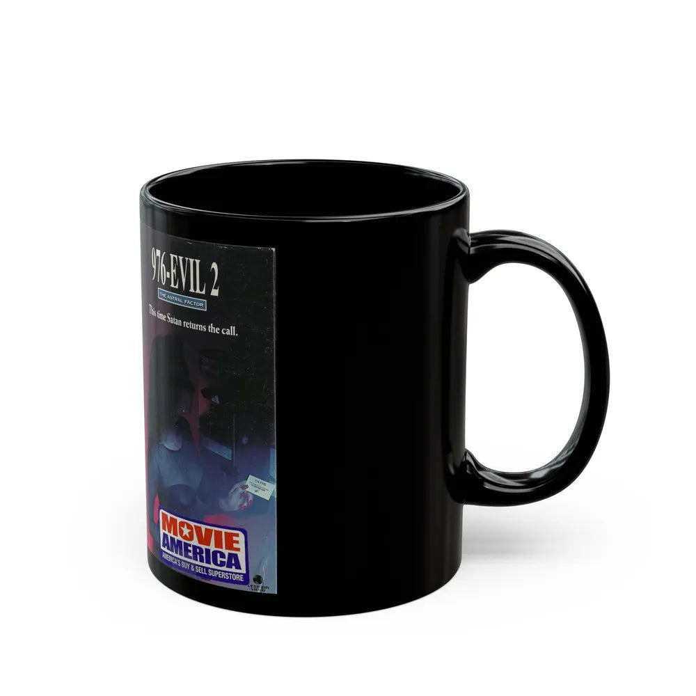 976 EVIL 2 (VHS COVER) - Black Coffee Mug-Go Mug Yourself