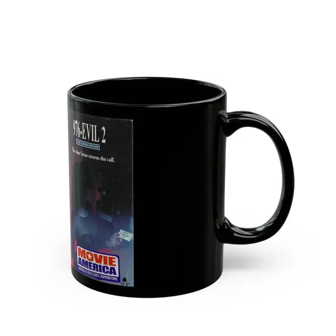 976 EVIL 2 (VHS COVER) - Black Coffee Mug - Go Mug Yourself