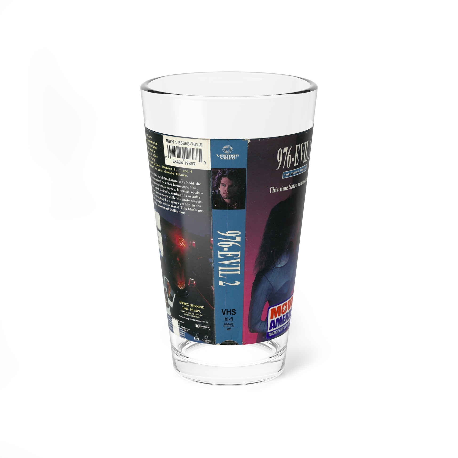 976 EVIL 2 (VHS COVER) Pint Glass 16oz-16oz-Go Mug Yourself