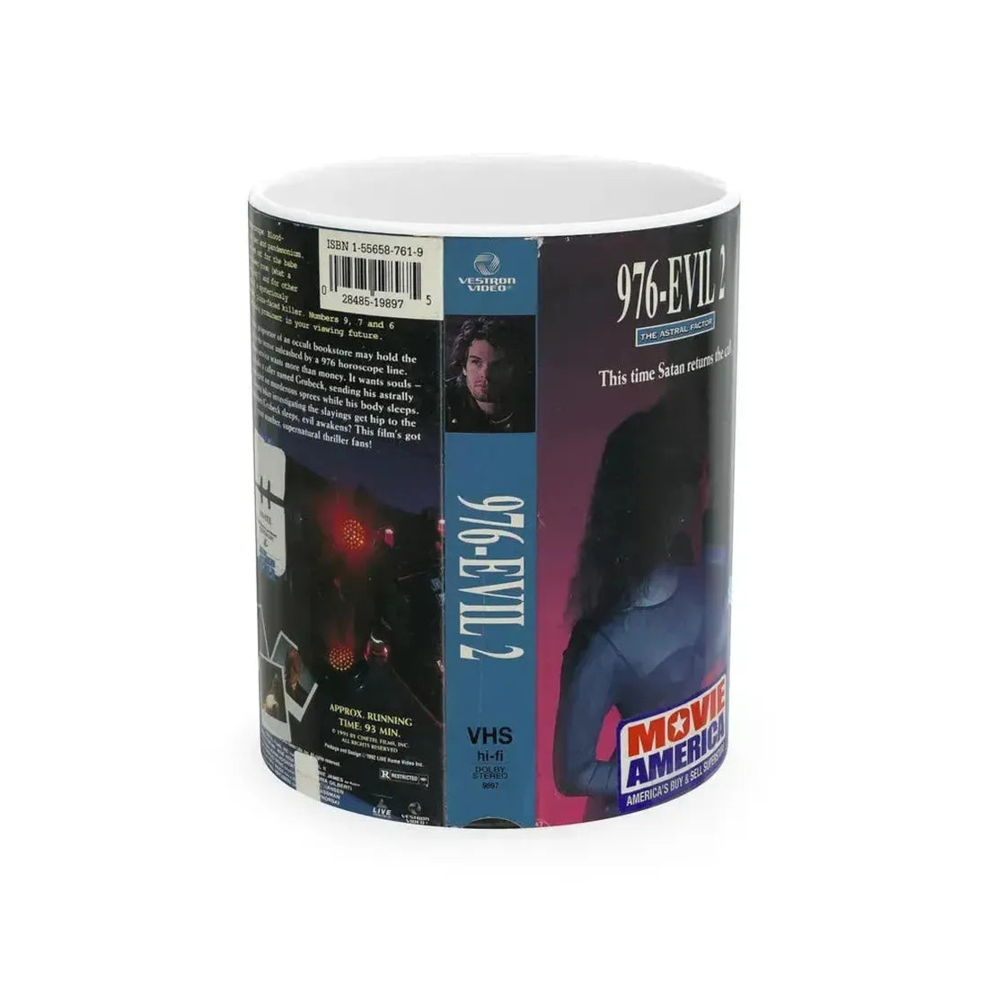 976 EVIL 2 (VHS COVER) - White Coffee Mug 11oz - Go Mug Yourself