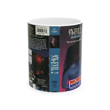 976 EVIL 2 (VHS COVER) - White Coffee Mug 11oz - Go Mug Yourself
