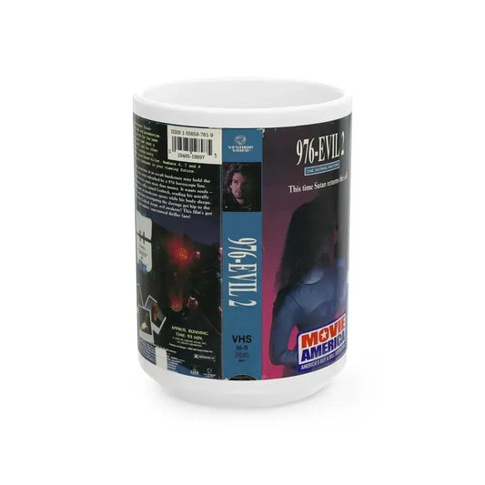 976 EVIL 2 (VHS COVER) - White Coffee Mug 15oz - Go Mug Yourself