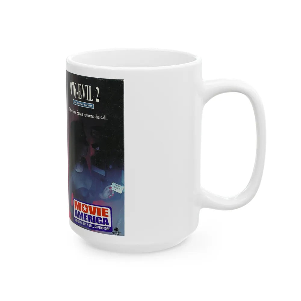 976 EVIL 2 (VHS COVER) - White Coffee Mug-Go Mug Yourself