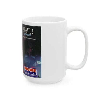 976 EVIL 2 (VHS COVER) - White Coffee Mug - Go Mug Yourself