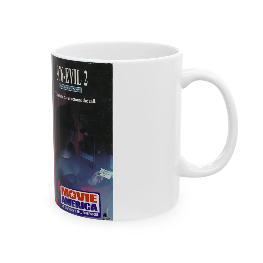 976 EVIL 2 (VHS COVER) - White Coffee Mug-Go Mug Yourself