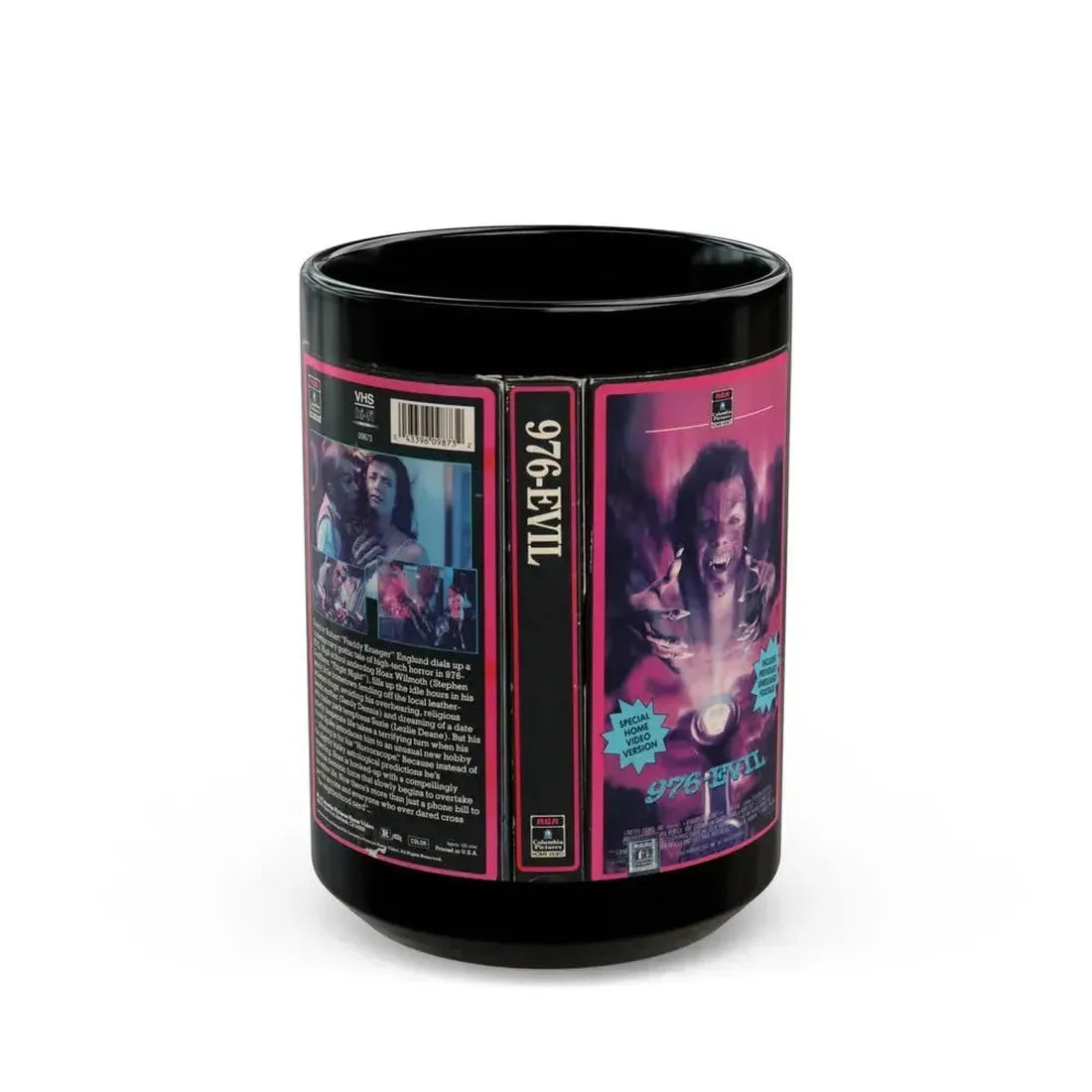 976 EVIL (VHS COVER) - Black Coffee Mug 15oz - Go Mug Yourself