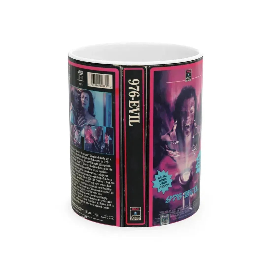 976 EVIL (VHS COVER) - White Coffee Mug 11oz - Go Mug Yourself