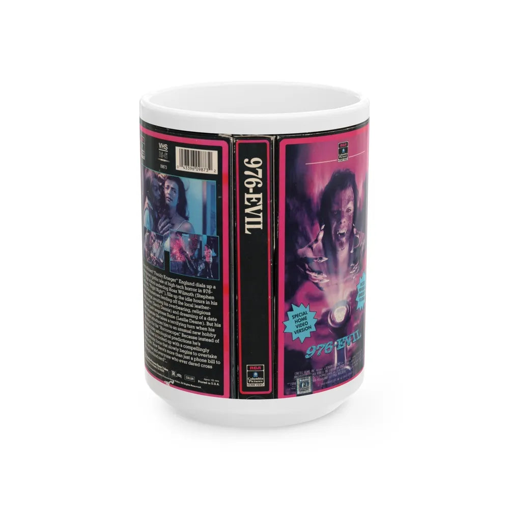 976 EVIL (VHS COVER) - White Coffee Mug-15oz-Go Mug Yourself