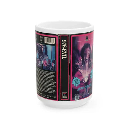 976 EVIL (VHS COVER) - White Coffee Mug 15oz - Go Mug Yourself
