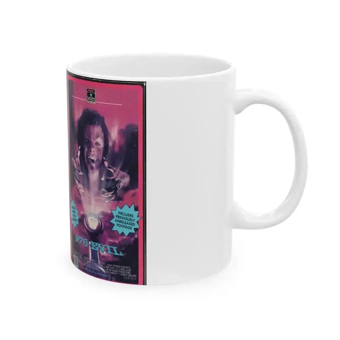 976 EVIL (VHS COVER) - White Coffee Mug - Go Mug Yourself