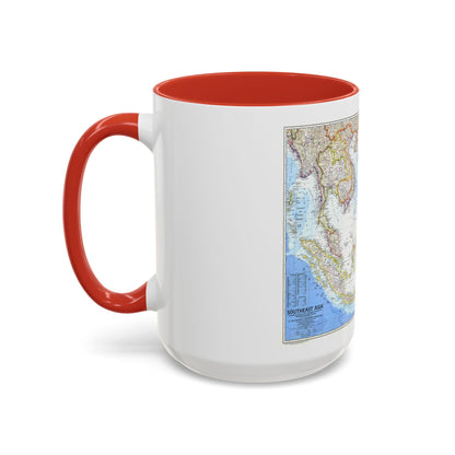 Asia - Southeast (1968) (Map) Accent Coffee Mug